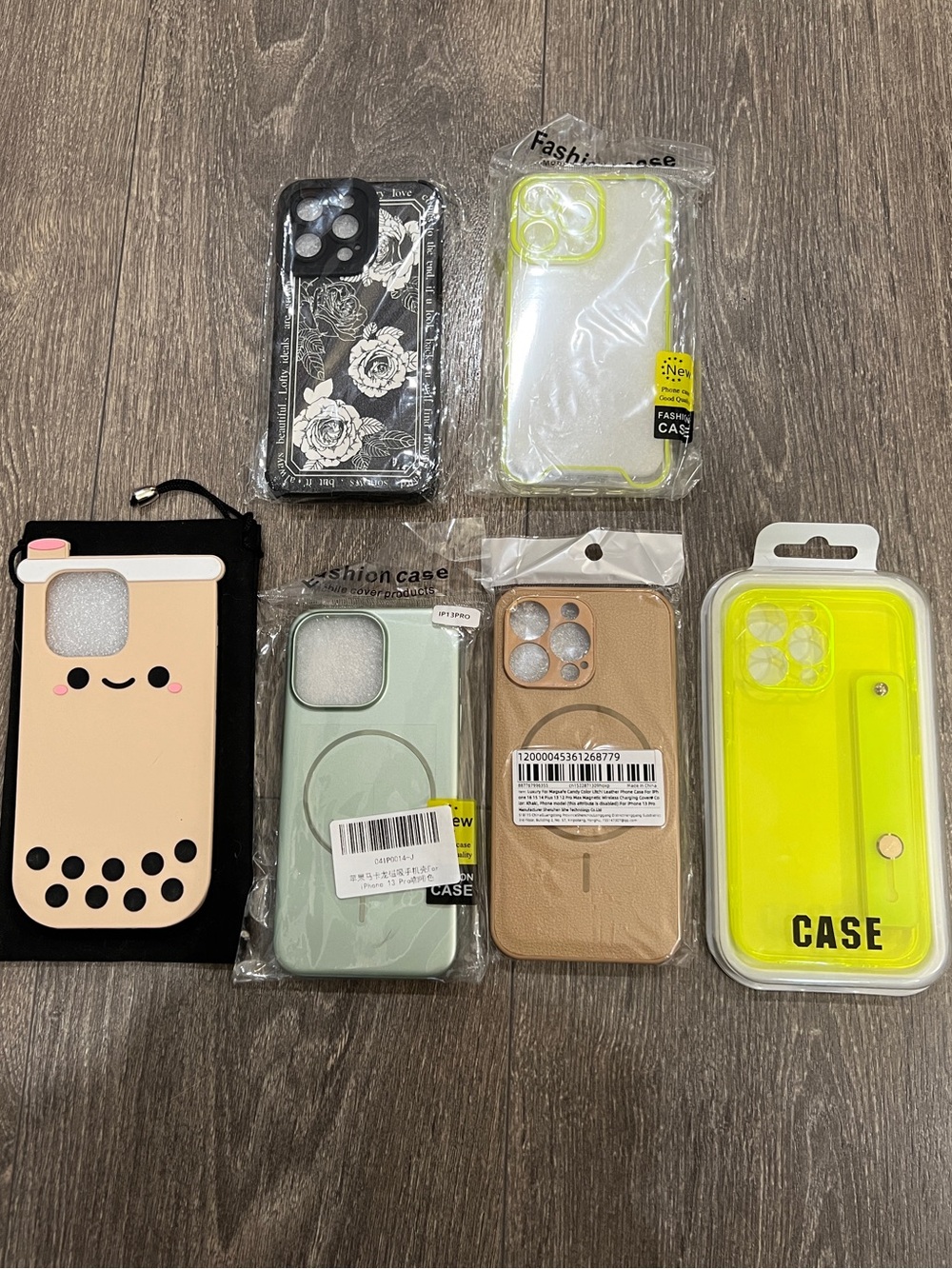 Brand NEW set of 6 iPhone 13 Pro Phone cases